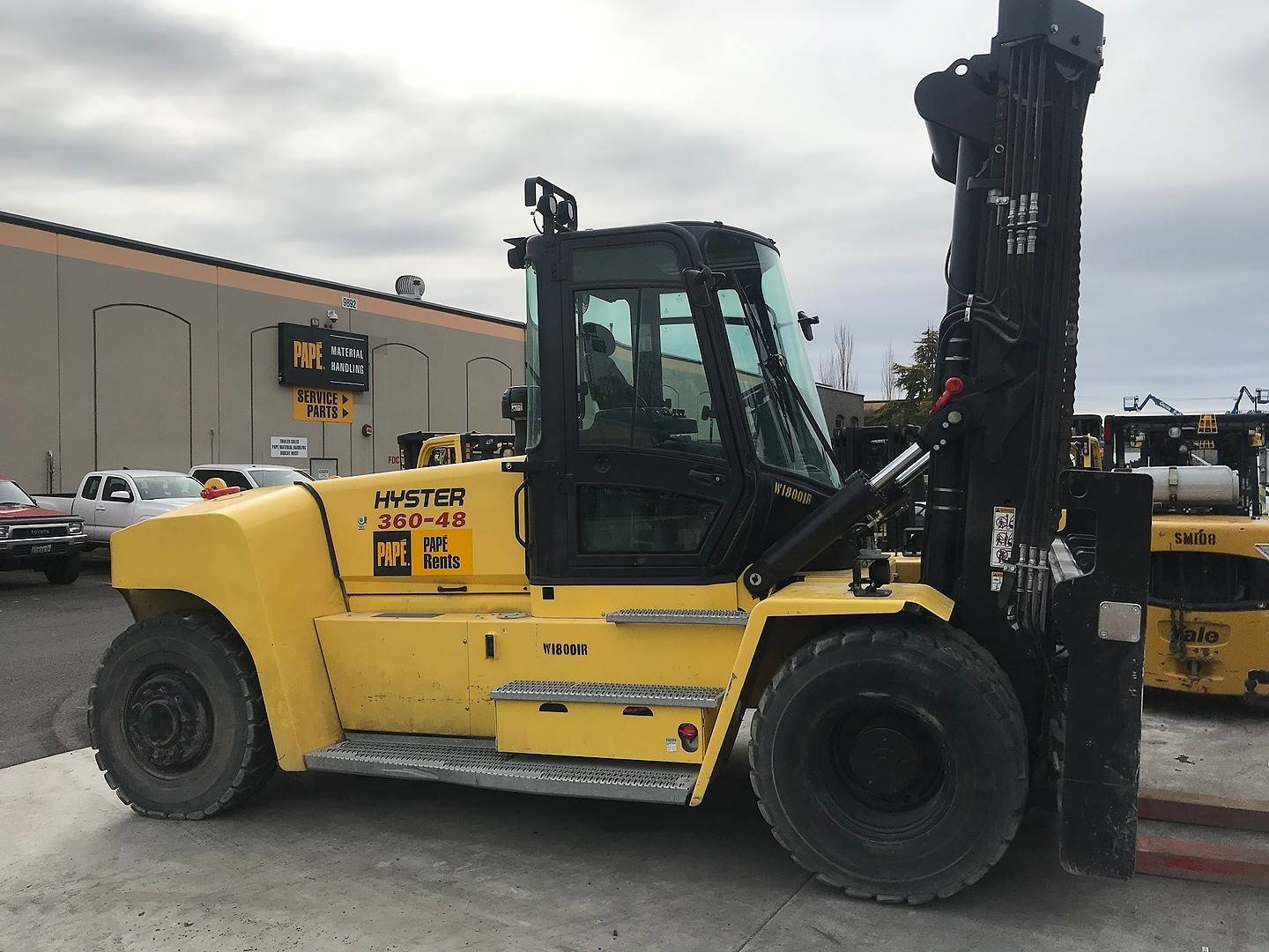 17 Diesel Hyster H360 48hd Pneumatic Tire 4 Wheel Sit Down