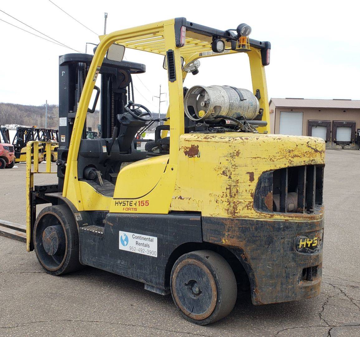 2010 LP Gas Hyster S155FT Cushion Tire 4 Wheel Sit Down (Indoor Warehouse)