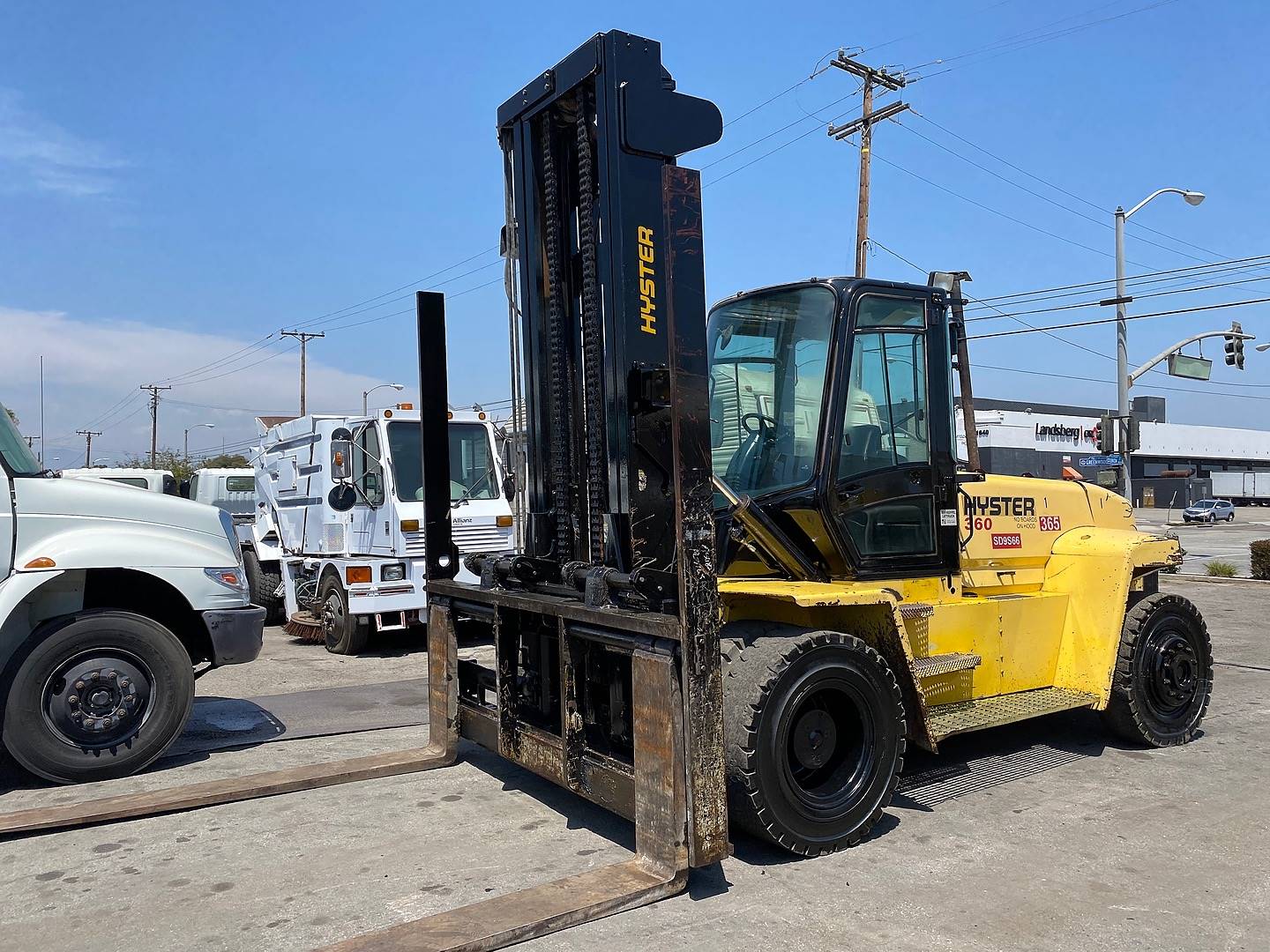 2004 Diesel Hyster H360hd Pneumatic Tire 4 Wheel Sit Down