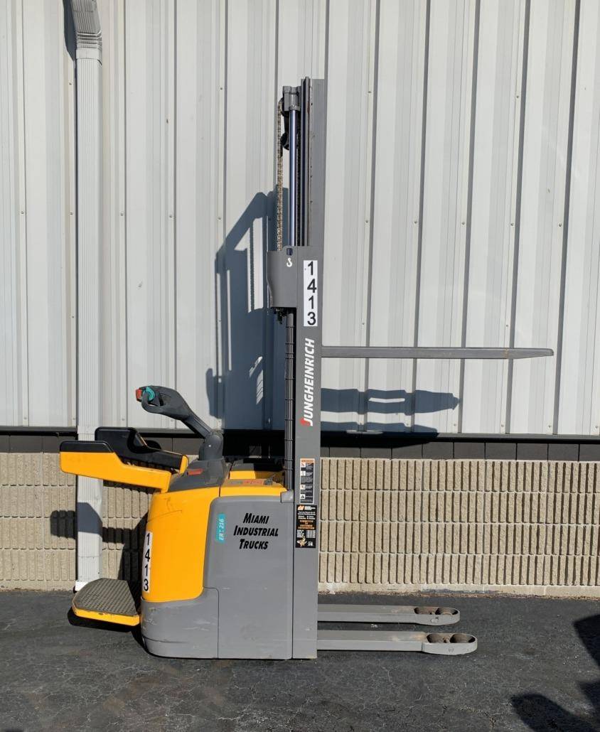 2016 Electric Jungheinrich ERC216 Electric Walkie Straddle Stacker