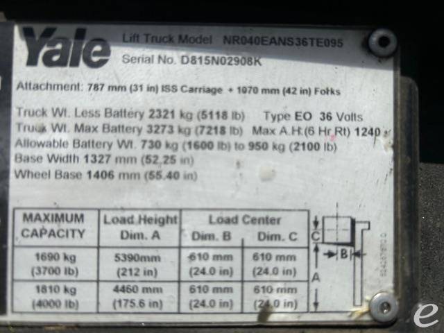 2012 Yale NR040EA