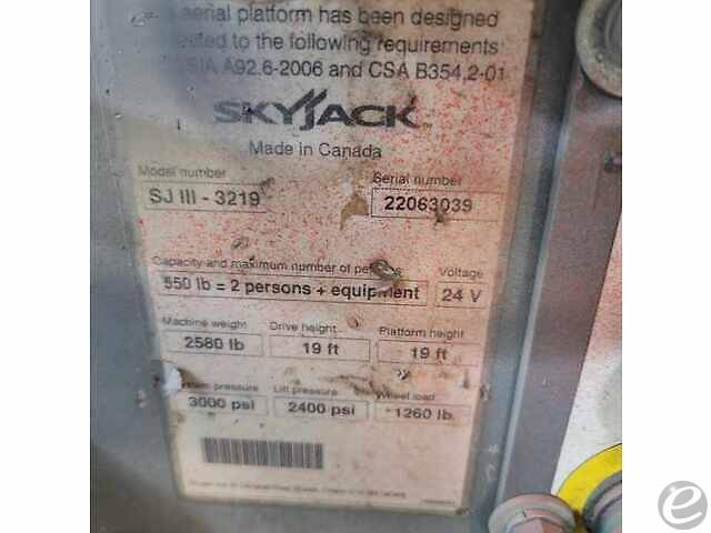 2014 Skyjack SJ-3219