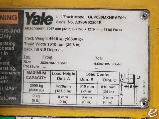 2017 Yale GLP060MXNEAE091