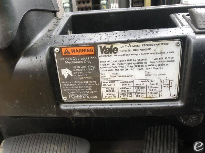 2016 Yale ERP030VT