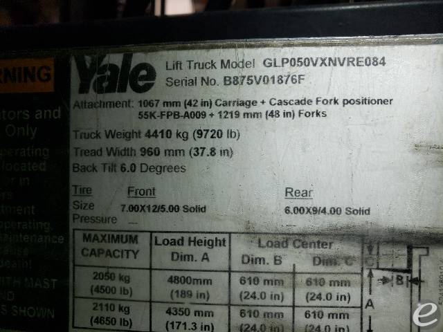 2008 Yale GLP050VXNVRE084