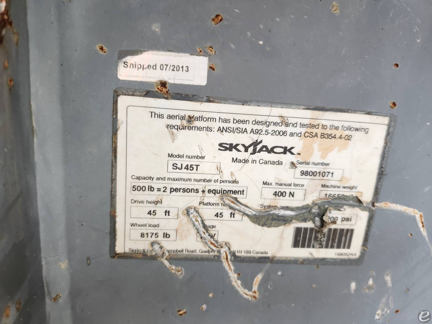 Skyjack SJ45T