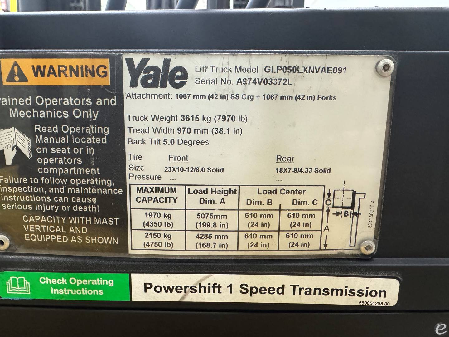 2013 Yale GLP050LX