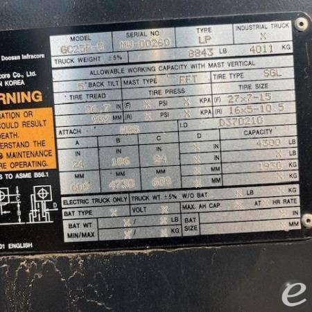 2008 Doosan GC25P-5