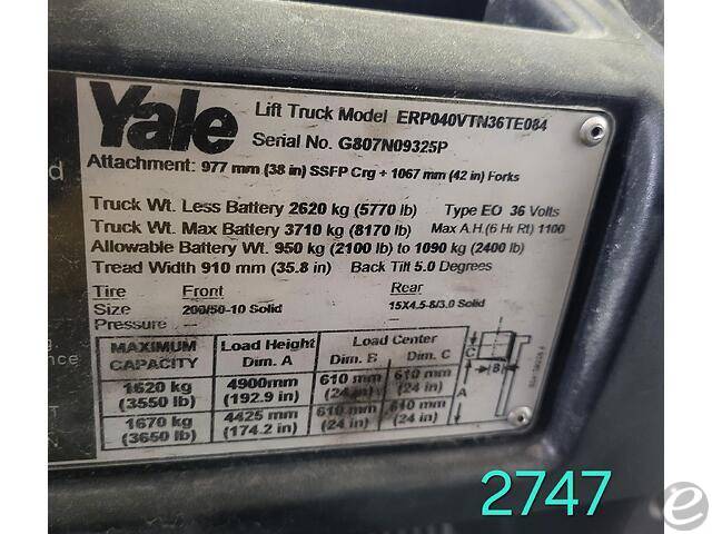 2016 Yale ERP040VT