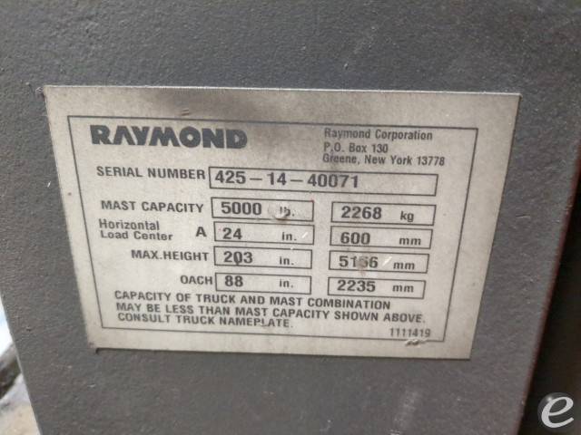 2014 Raymond 425-C35TT