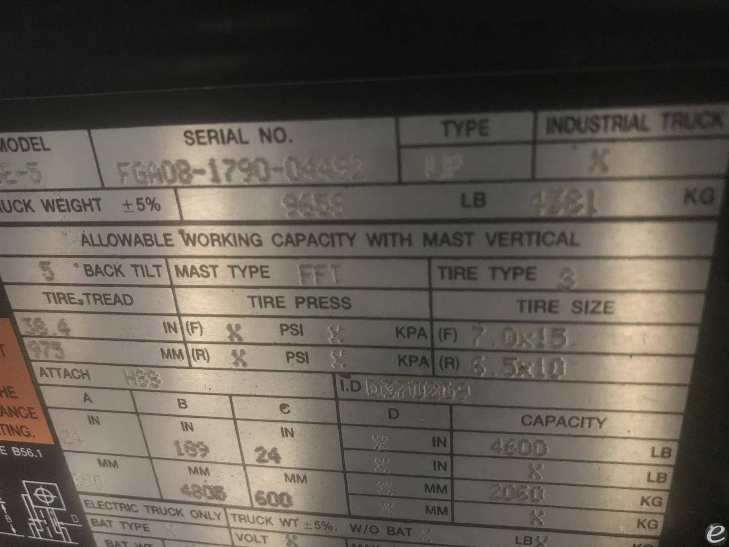 2014 Doosan G25E-5