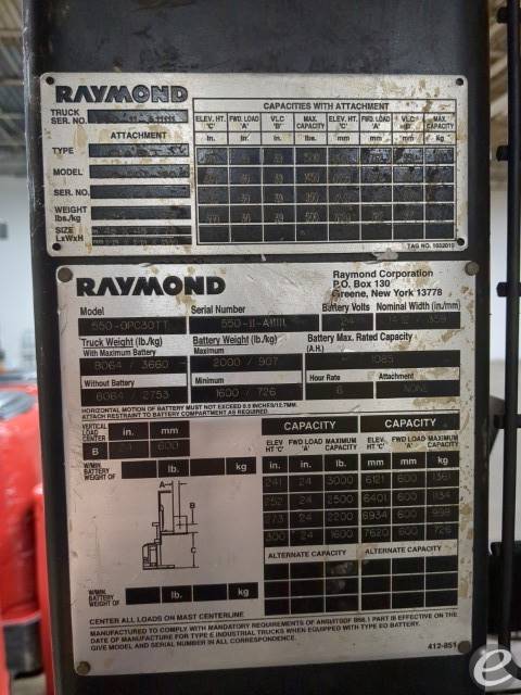 2011 Raymond 550-OPC30TT