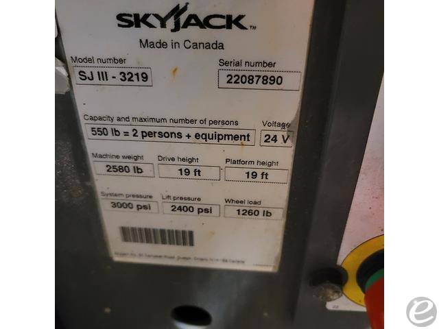 2015 Skyjack SJ-3219