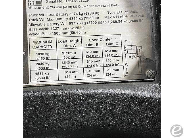 2016 Hyster N45ZR2