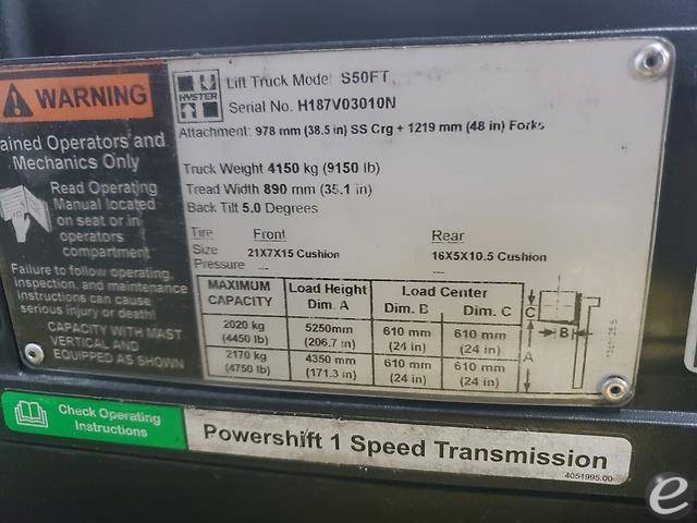 2015 Hyster S50FT