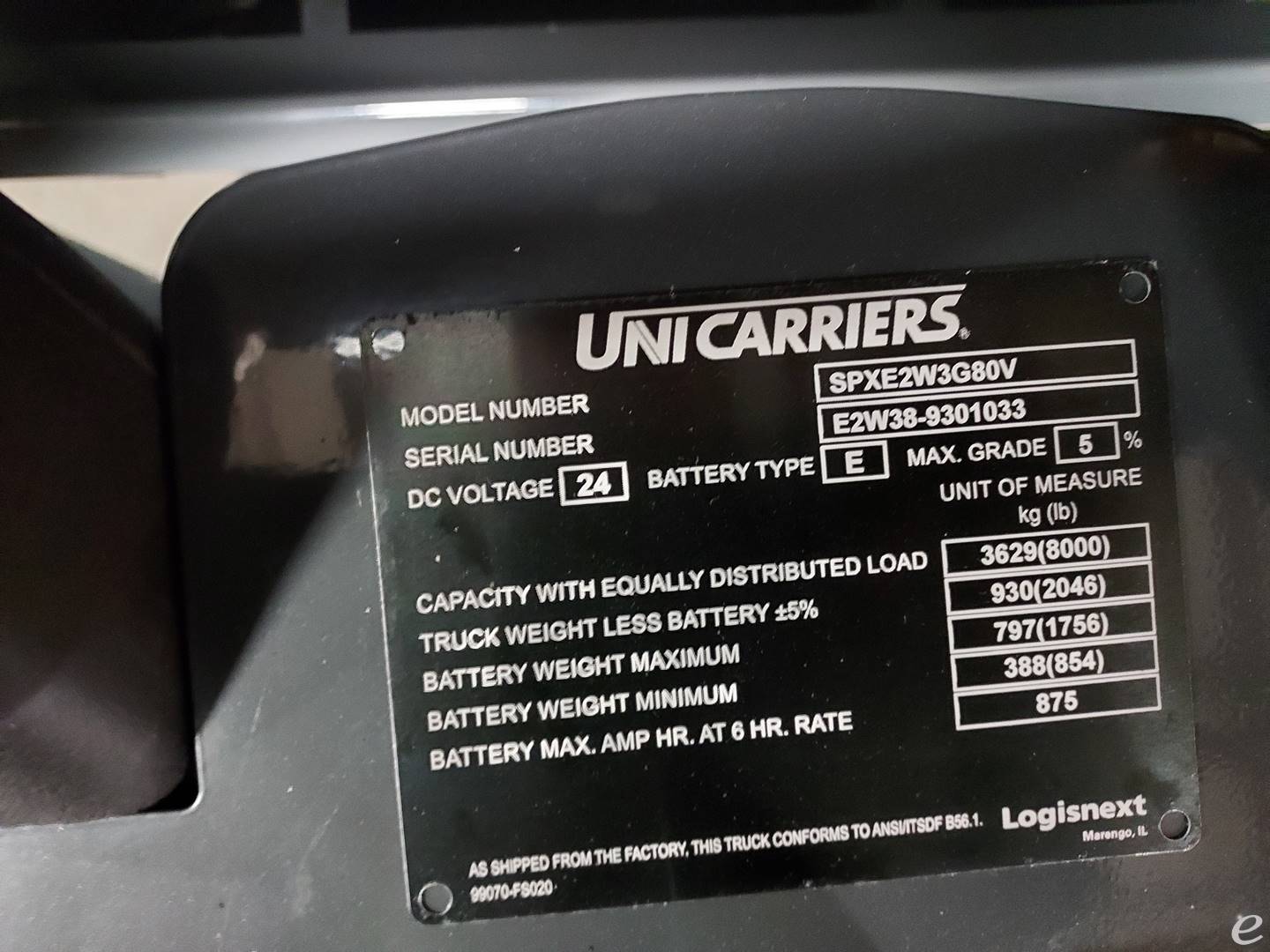 2024 Unicarriers SPXE80