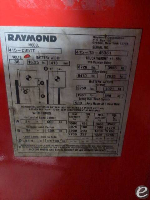 2015 Raymond 415-C35TT