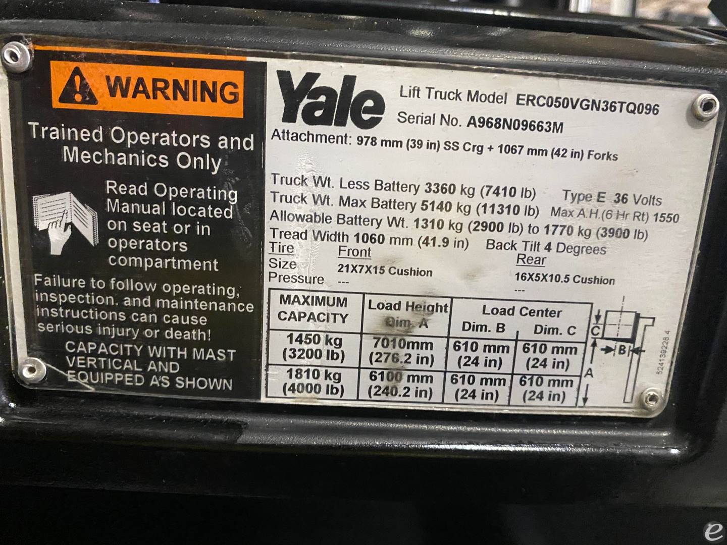 2014 Yale ERC-050