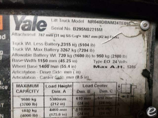 2014 Yale NR040DBNM24TE095