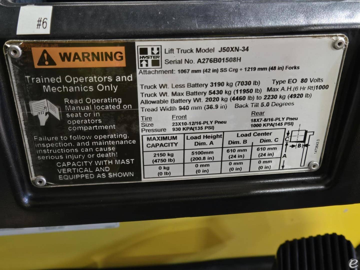 2010 Hyster J50XN