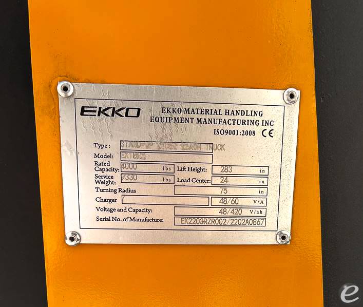 2022 EKKO Lifts EK18RR