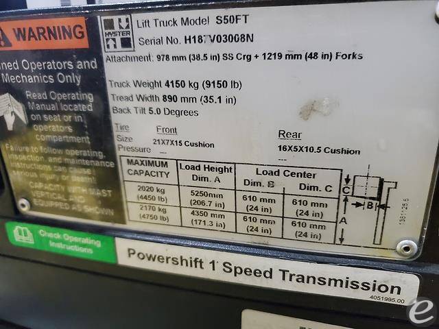 2015 Hyster S50FT