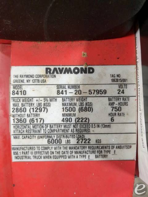 2020 Raymond 8410