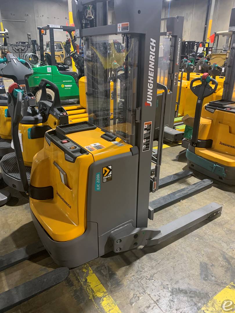 2022 Jungheinrich EJC220B Electric Walkie Straddle Stacker Forklift - 123Forklift