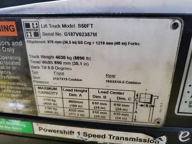 2014 Hyster S50FT