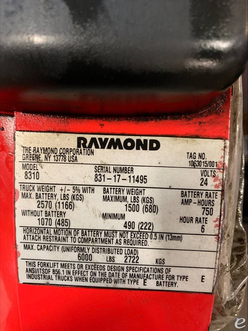 2017 Raymond 8310