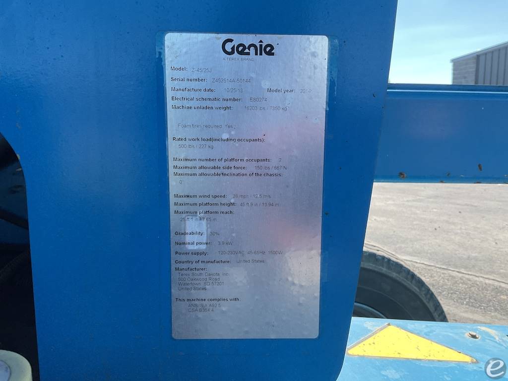 2014 Genie Z45/25J