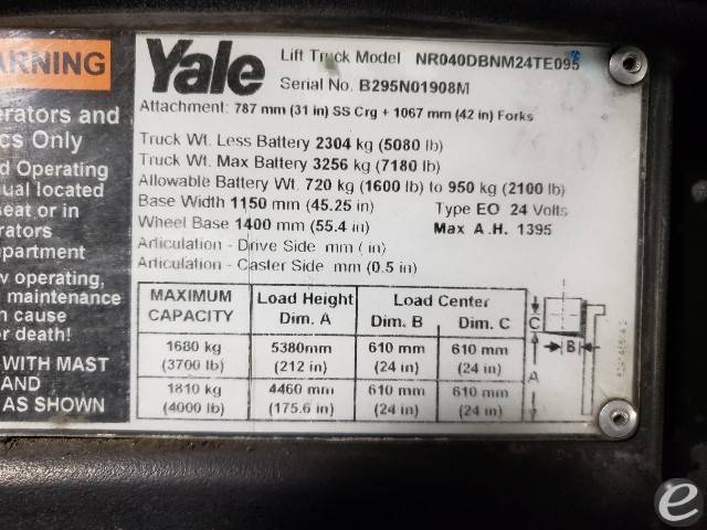 2014 Yale NR040DBNM24TE095