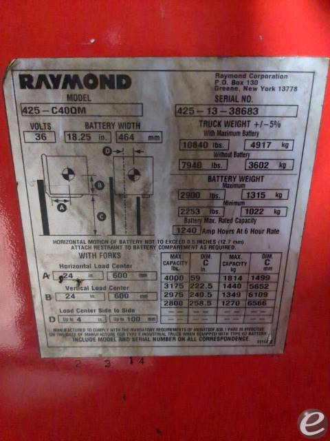 2013 Raymond 425-C40QM