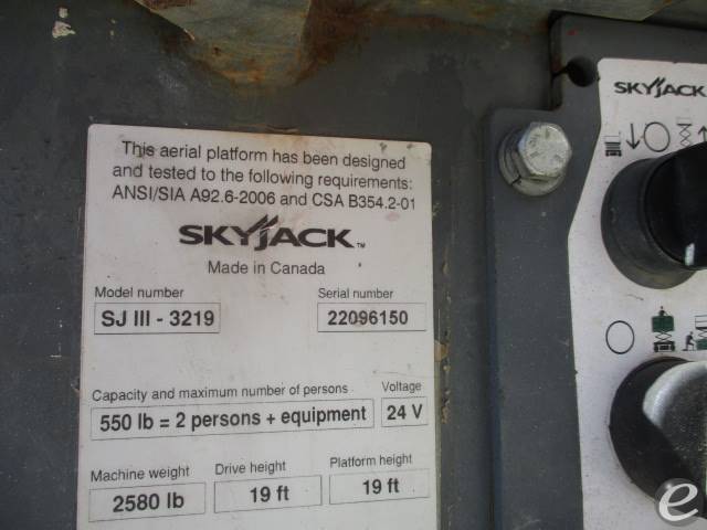 2016 Skyjack SJIII3219