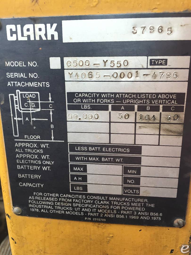 1983 Clark C500Y550D