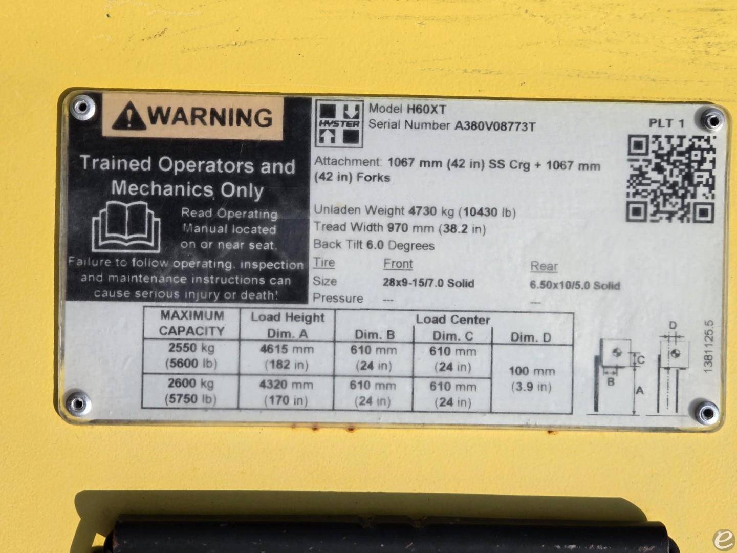 2019 Hyster H60XT