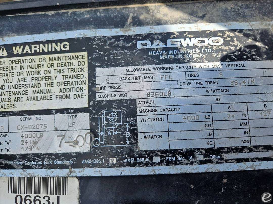 2003 Daewoo G20E-S