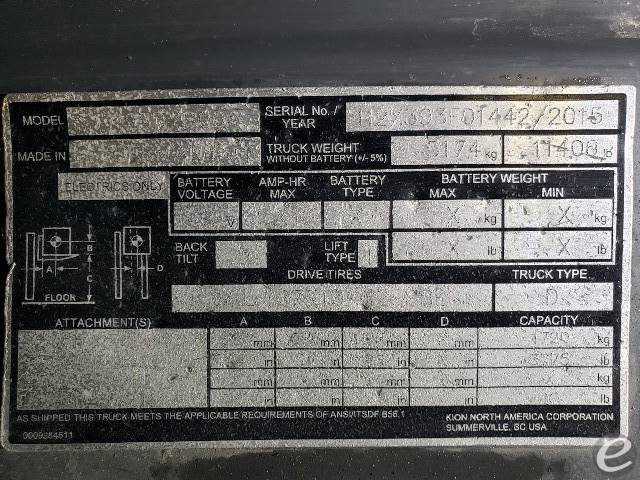 2015 Linde H25D