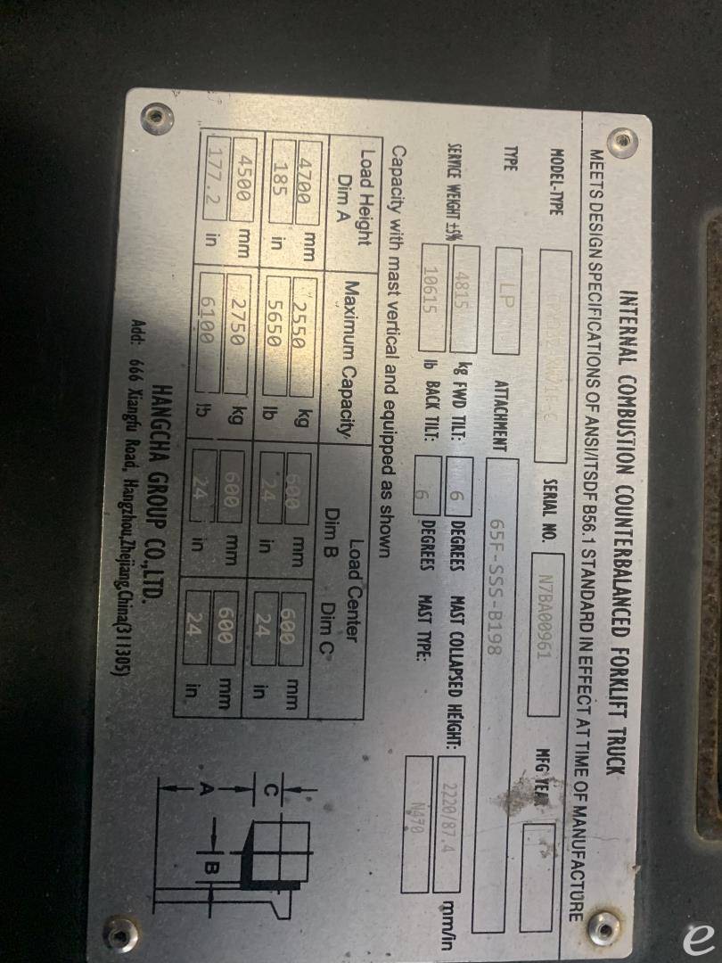 2022 Hangcha FP32C