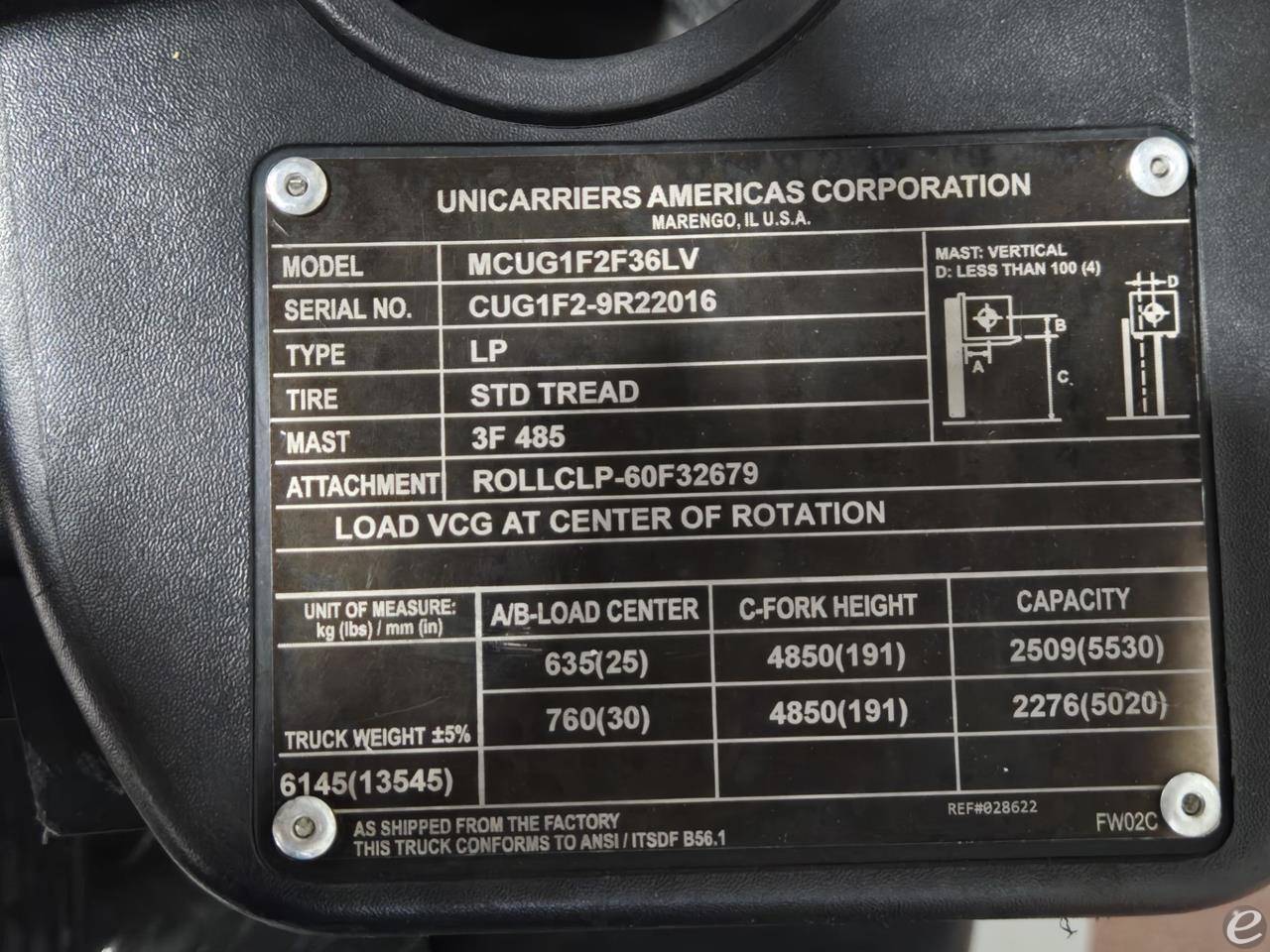 2021 Unicarriers CF80