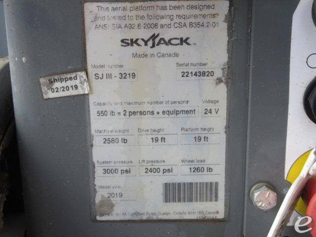 2019 Skyjack SJIII3219