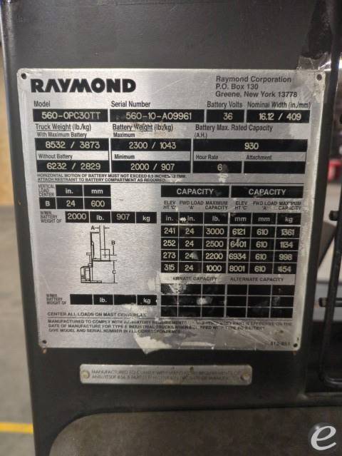 2010 Raymond 560-OPC30TT