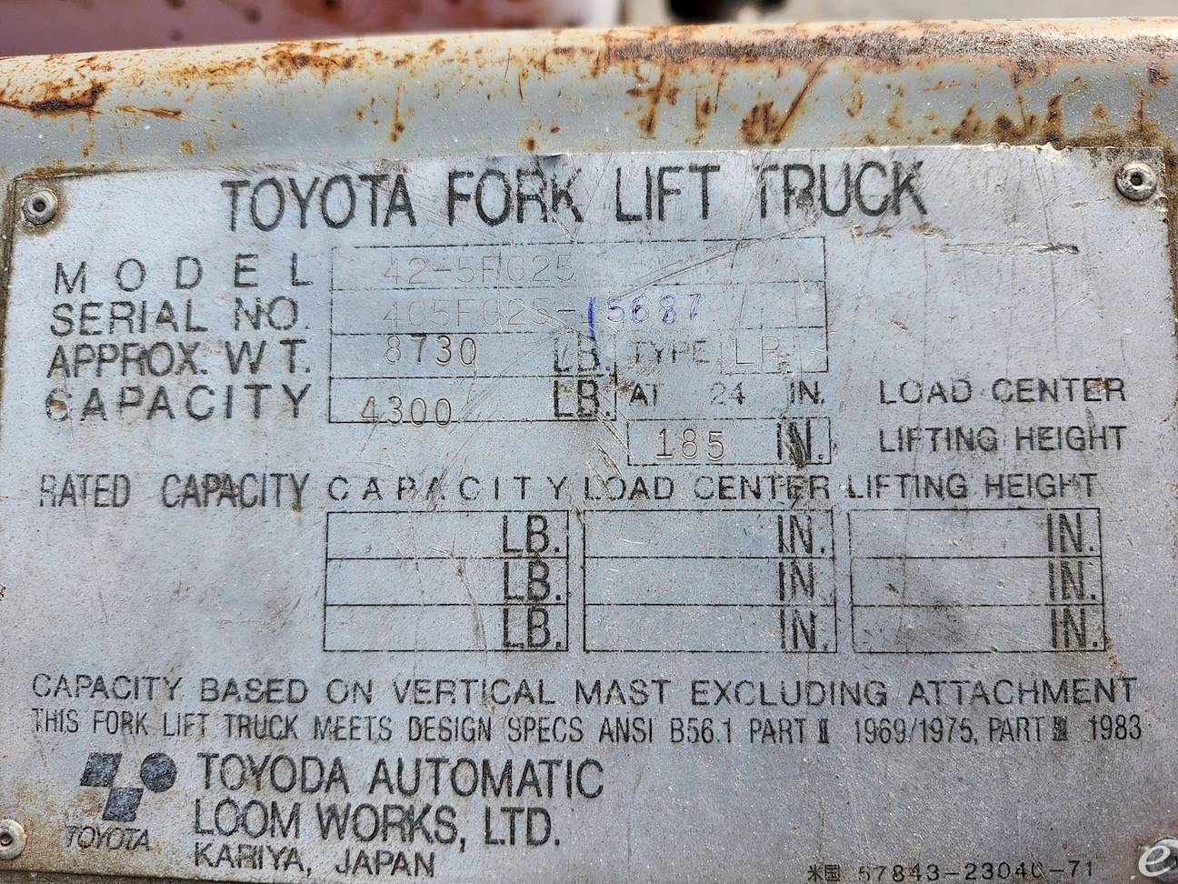 Toyota 42-5FG25