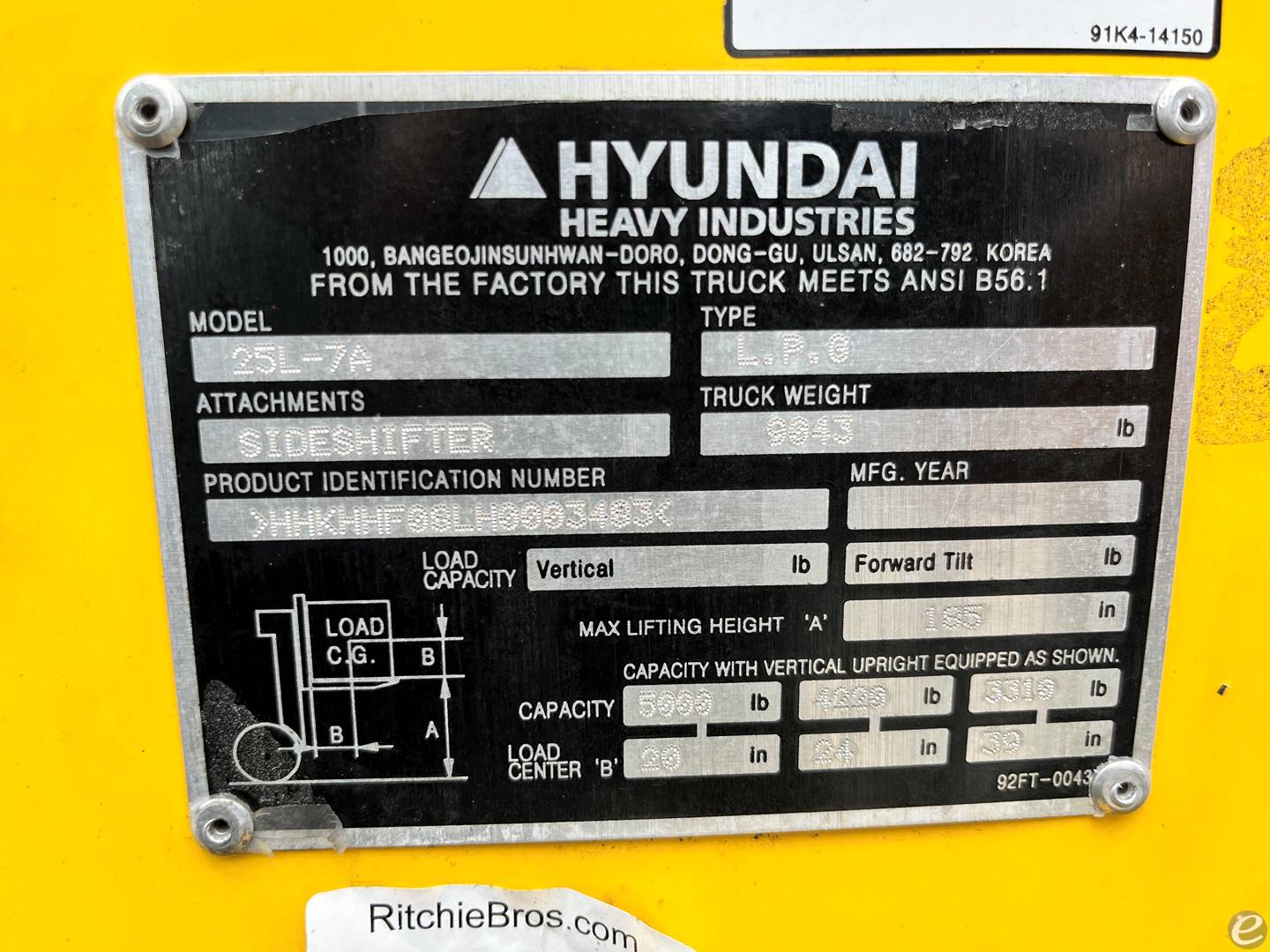 Hyundai 25L-7A