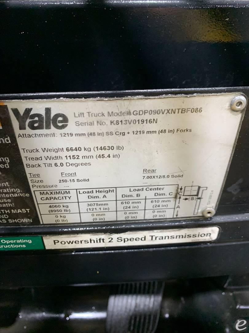 2015 Yale GDP090VXTBF086