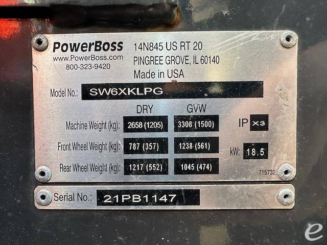 2021 Power Boss SW6XKLPG