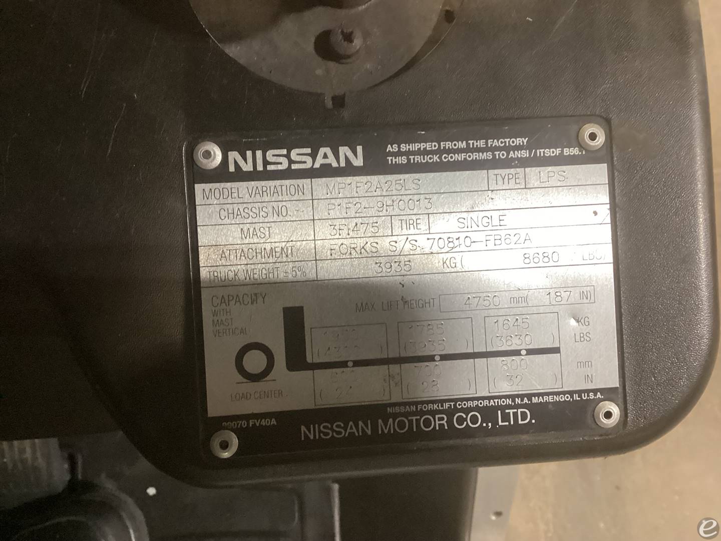 2006 Nissan PF50LPS