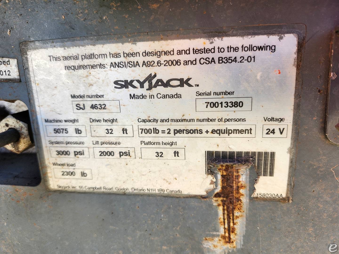 Skyjack SJ1114632