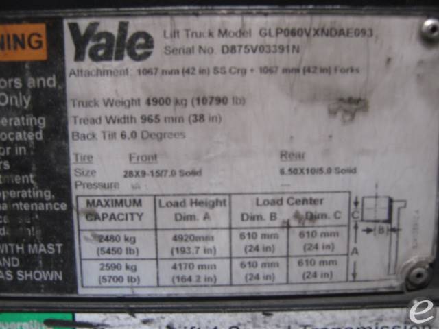 2015 Yale GLP060VXNDAE093