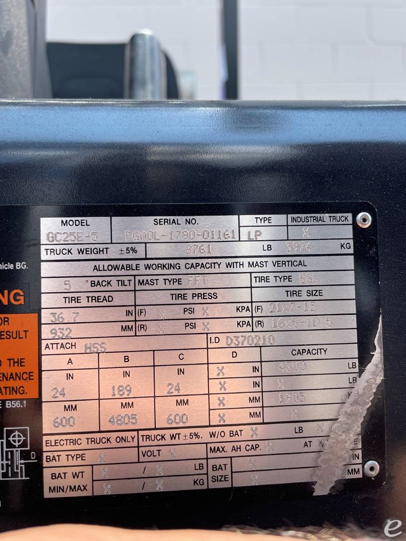 2018 Doosan GC25E-5